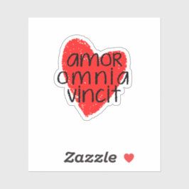 Adesivo Amor Omnia Vincit (Love Conquers All) Sticker