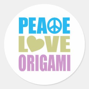 Adesivo Amor Origami da paz