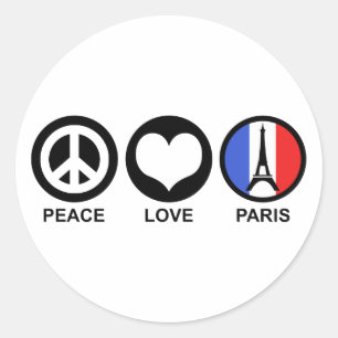Adesivo Amor Paris da paz