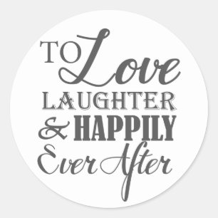 Adesivo Amor Rir Feliz Após Casamento