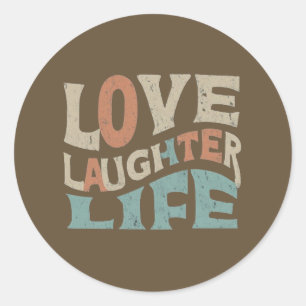 Adesivo Amor, Rir, Vida