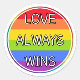 Adesivo Amor Sempre ganha Sticker, Pride, LGBTQ+ Stickers