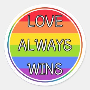 Adesivo Amor Sempre ganha Sticker, Pride, LGBTQ+ Stickers