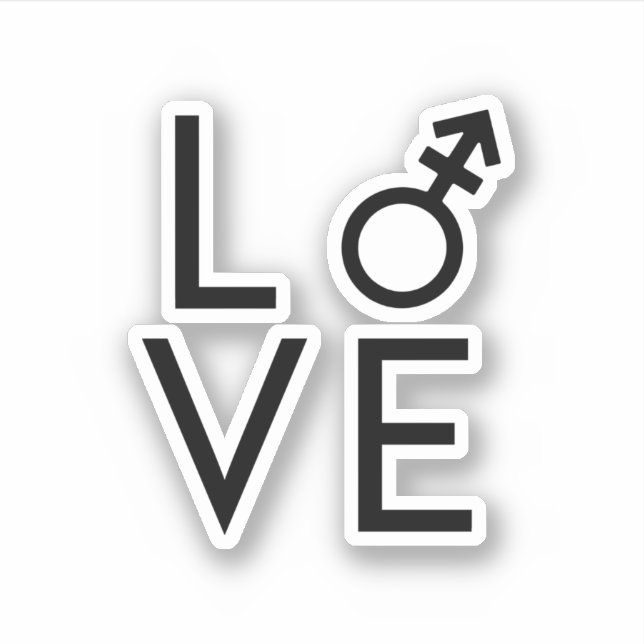 Adesivo Amor Trans (Frente)