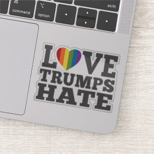 Adesivo Amor Trumps Hate - Anti Donald Trump