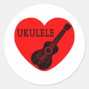 Adesivo Amor Ukulele