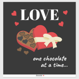 Adesivo Amor Um Chocolate por Vez Engraçado