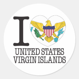 Adesivo Amor v2 de United States Virgin Islands