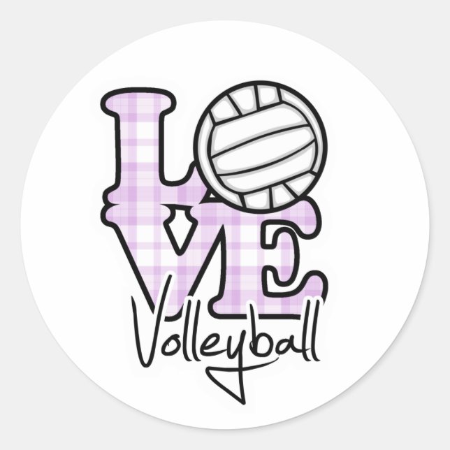 Adesivo Amor Voleibol (Frente)