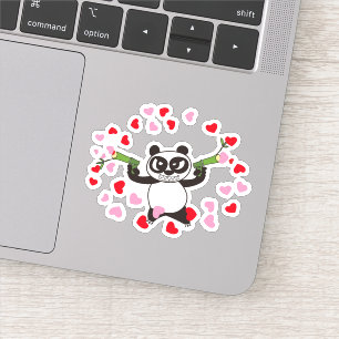 Adesivo Amores irritados do tiro da panda da cara