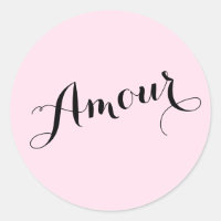 Amour francês ama rosa e chic preto parisiense