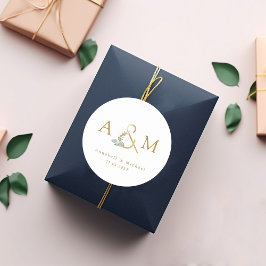 Adesivo Ampersand de eucalipto moderno e elegante 