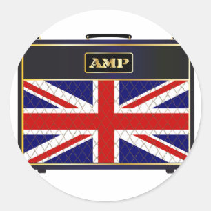 Adesivo Amplificador de Violão da Union Jack