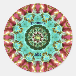 Adesivo AMY ~ NATMAS 2024 ~ WOW! Verde Vermelho Dourado