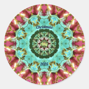 Adesivo AMY ~ NATMAS 2025 ~ WOW! Verde Vermelho Dourado