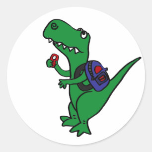 Adesivo AN-T-rex Dinossauro de volta à escola