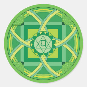 Adesivo Anahata chakra Mandala