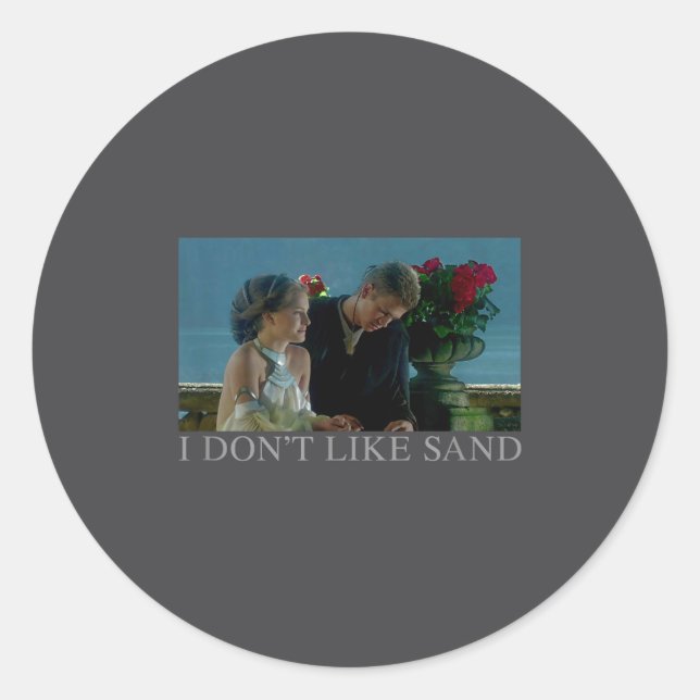 Adesivo Anakin &amp; Padme Movie Ster I Don't Like Sand  (Frente)