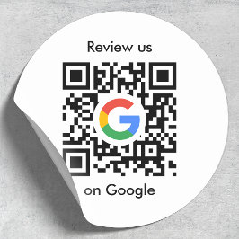 Adesivo Análises do Google | Business Review Link QR Code