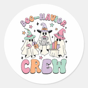 Adesivo Analista de Comportamento Halloween Aba Cute Ghost