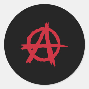 Adesivo Anarquia Liberdade contra regras protestam contra