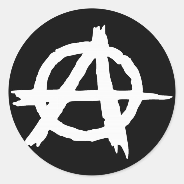 Adesivo Anarquia Preta (Frente)