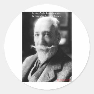 Adesivo Anatole France "Arte/Instinto/Amor" Presentes de S
