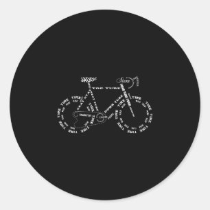 Adesivo Anatomia de uma bicicleta - partes engraçadas de b