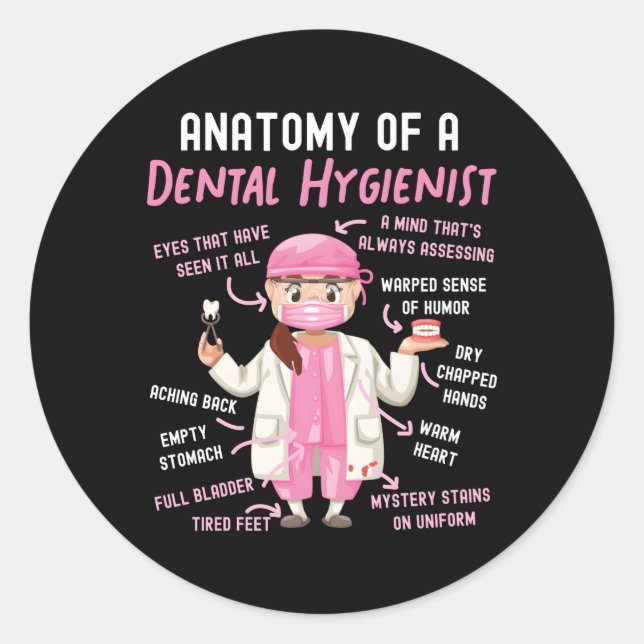Adesivo Anatomia Higienista Dental (Frente)