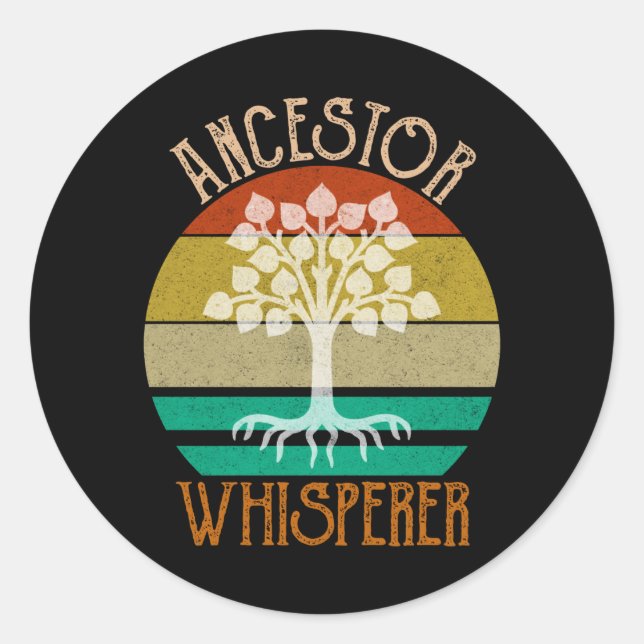 Adesivo Ancestor Whisperer Genealogia (Frente)