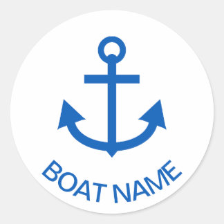 Adesivo Anchor Blue Personalizou o nome do seu barco