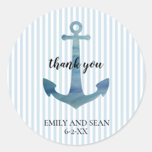 Adesivo Anchor Náutico Obrigado