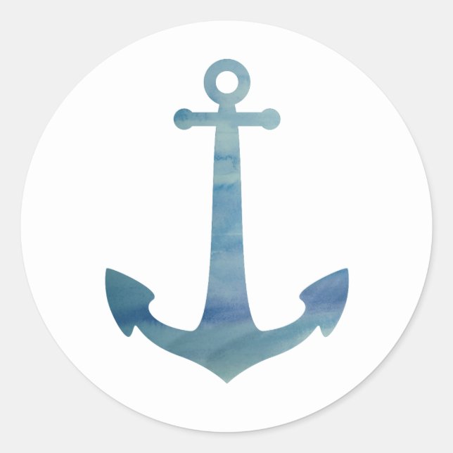 Adesivo Anchor Partido Do Oceano Náutico Obrigado Vinhetas (Frente)