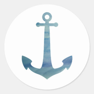 Adesivo Anchor Partido Do Oceano Náutico Obrigado Vinhetas
