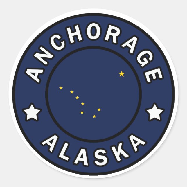 Adesivo Anchorage Alaska (Frente)