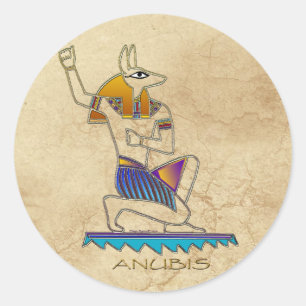 Adesivo Ancião de História de Deus Egípcio ANUBIS