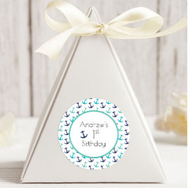 Adesivo Âncora Azul Náutica