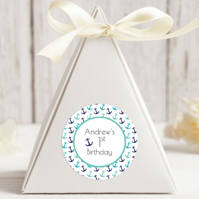 Adesivo Âncora Azul Náutica (Criador carregado)