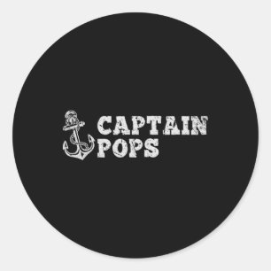 Adesivo Âncora de Barco Vintage Navegação à Vela Capitão P