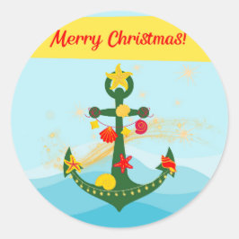 Adesivo Âncora de Natal Náutica