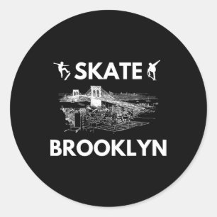 Adesivo Andar de skate Brooklyn Ny Fãs de Skate Brooklyn S