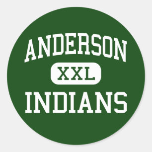 Adesivo Anderson - Índios - Alto - Anderson Indiana