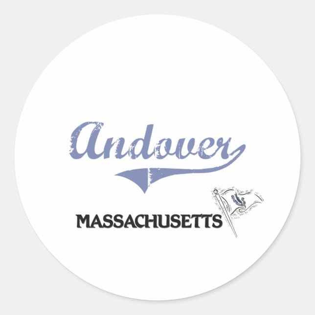 Adesivo Andover Massachusetts City Classic (Frente)