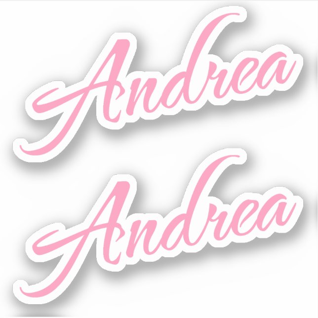 Adesivo Andrea Decorative Name (Nome decorativo Andrea) no (Frente)