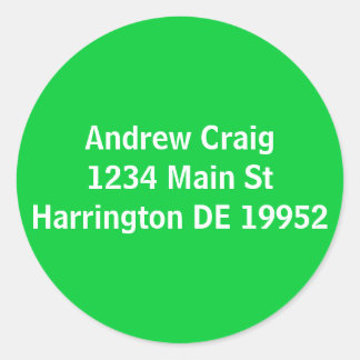 Adesivo Andrew Craig1234 Main StHarrington DE 19952