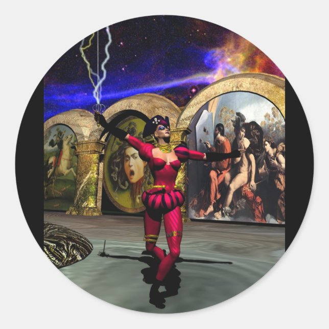 Adesivo ANDROID BALÉ, Ficção científica (Frente)