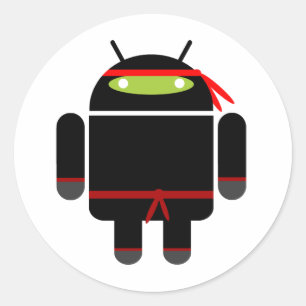 Adesivo Android Ninja