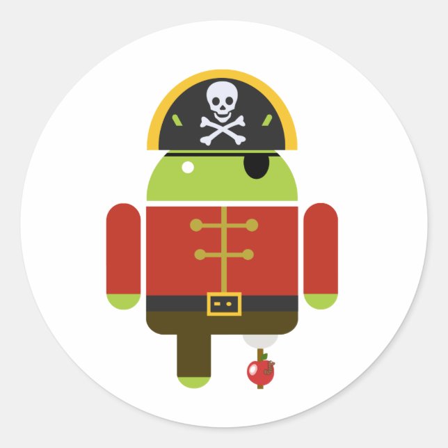 Adesivo Android Pirate - Andy (Frente)