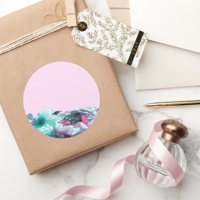 Adesivo Anéis com pétalas de rosa branca (Presentear)