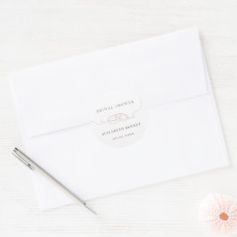 Adesivo Anéis de Casamento Simples Mínimos | Chá de panela